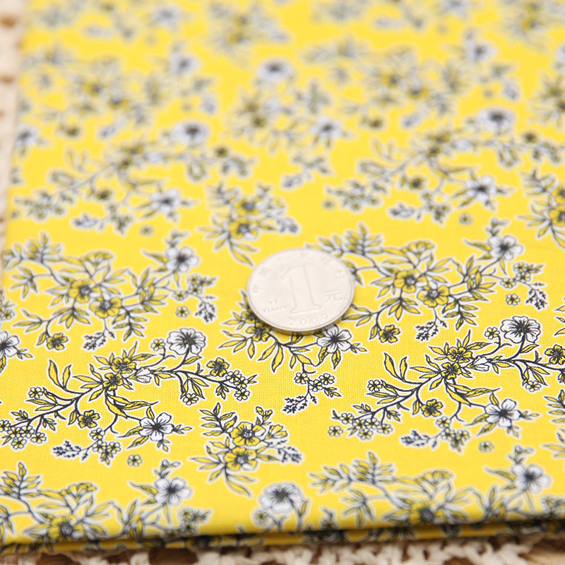 Tela de bordado hecha a mano para patchwork DIY, tela de bordado Lu, tela de bordado de moda, tela floral de algodón para punto de cruz y muñecas.