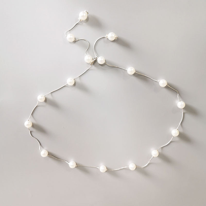 Sweet Geometric Plastic Pearl Women's Chain Belts display picture 4