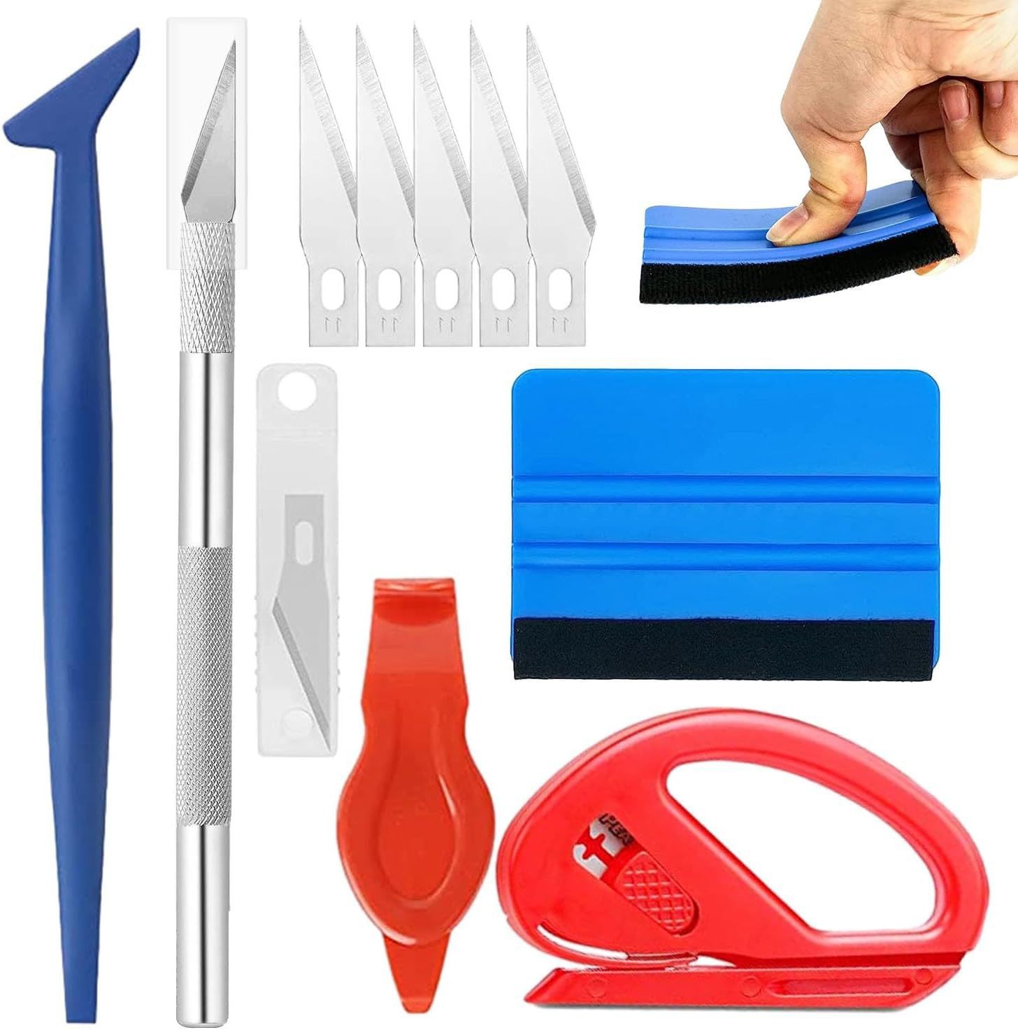 Auto film tool suit window solar film special tool beef tendon hard scraper tool cross-border suit