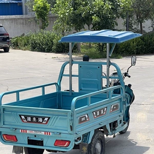 Elektrikli Üçtəkərli Velosiped Qalınlaşdırılmış Kvadrat Boru Günəşlik Çadırı, Kuryer Çatdırılması Üçün Yağış Çadırı