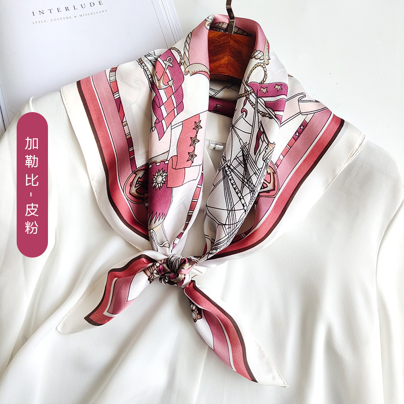 Versión coreana de todo fósforo primavera 2025 nueva moda 70 bufanda pequeña bufanda cuadrada mujer a juego camisa pequeña bufanda bufanda al por mayor