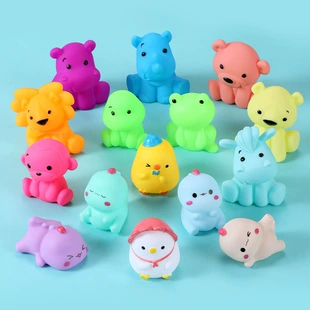 Игрушки-динозавры и утята из ПВХ для купания и игр
