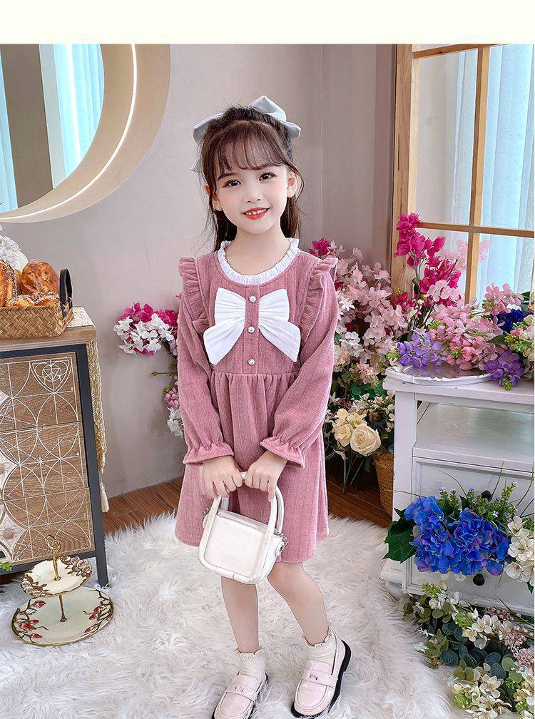 Ch, styles printemps-automne, robes à manches longues de haute qualité, à la mode et élégantes pour les filles plus âgées,_voghion.com