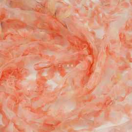 处理 多色多款亚麻提花褶皱印花布头 时装缎面连衣裙服装布料