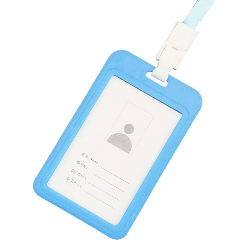 Держатель для карт шнурок двусторонний прозрачный держатель для карты разрешения на работу набор сертификатов значок держатель студенческого билета автобусная карта сотрудника школьная карта