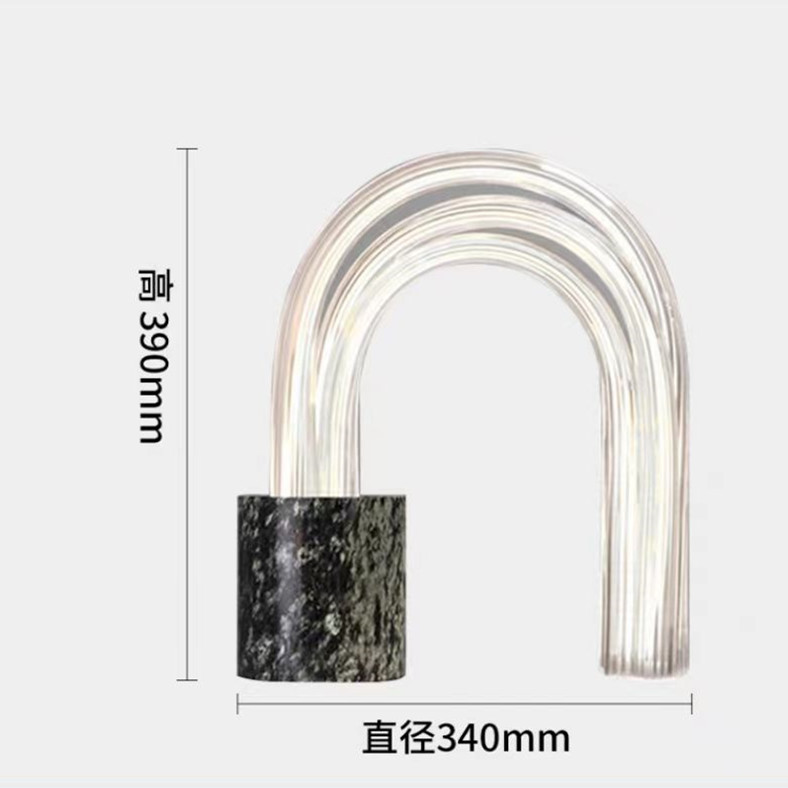 Lámpara de mesa de estudio creativa minimalista posmoderna de fábrica, modelo de diseñador de lujo ligero, lámpara de mesa de decoración de oficina