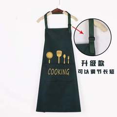 Triple-layer composite waterproof and oil-resistant necktie adjustable stain-resistant fabric home apron belt apron workwear