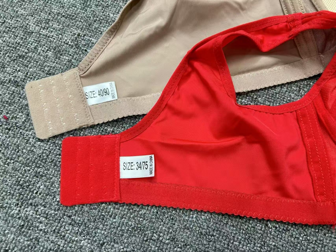 Suministro al por mayor de productos normales sujetadores de moda Jacquard C-copa chaleco no arco sin anillo de acero sujetadores