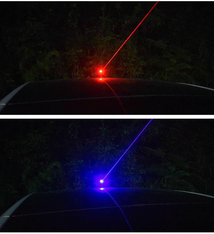 Vehicle-Mounted Remote Pilot Light, Car Laser Cannon, Solar Anti-Rear Collision, High-Speed Help, Anti-Fatigue Flash Warning Light