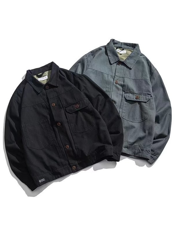 Chaqueta de moda Chaqueta de manga larga para hombres Versión coreana suelta y hermosa Chaqueta casual para estudiantes Primavera y otoño Nueva tendencia de hombres