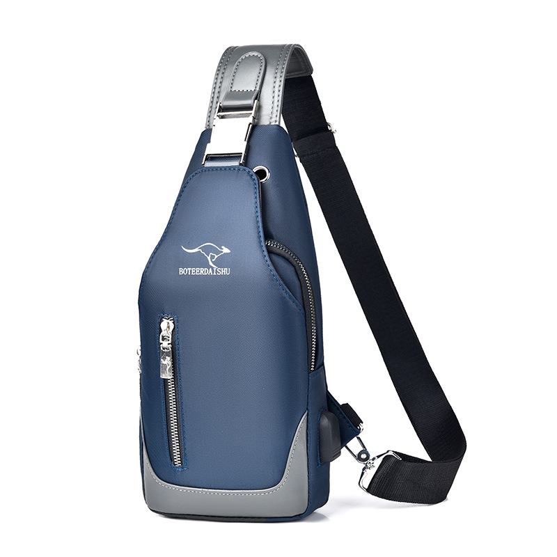 Botel bolsa de pecho marca de moda Oxford tela hombro mensajero bolsa 2023 nueva carga pequeña mochila de los hombres bolso colgante casual moda