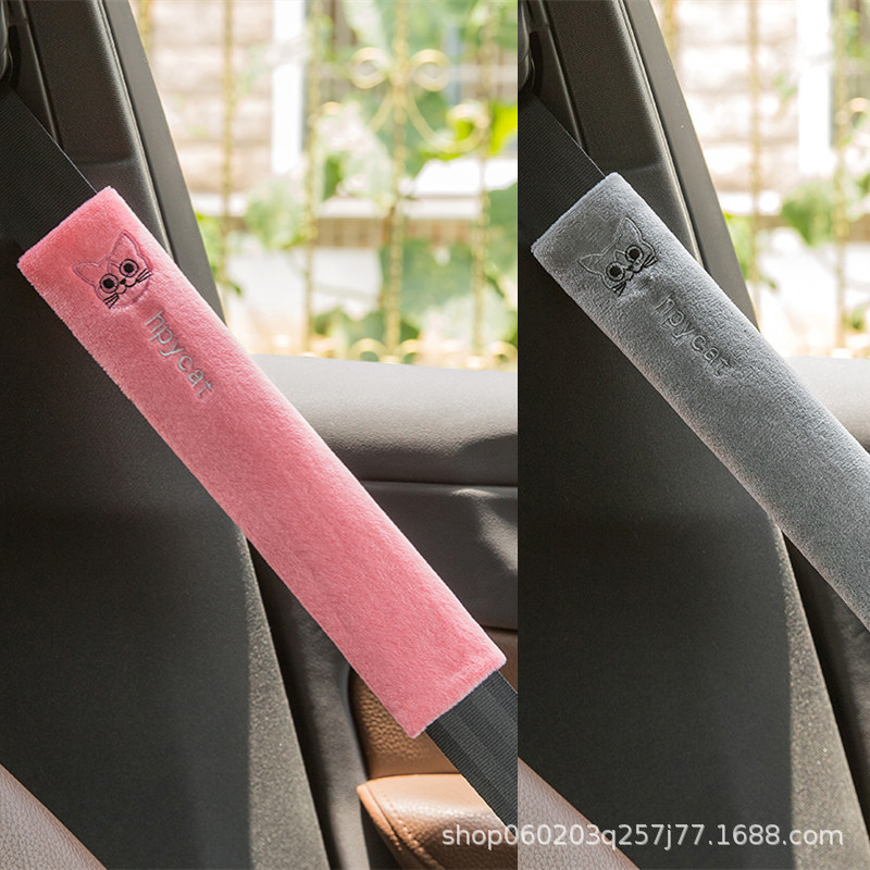 无 – Car Interior Seatbelt Seat belt shoulder pad - simple-length-305cm-simple-gray-cat-red-cat