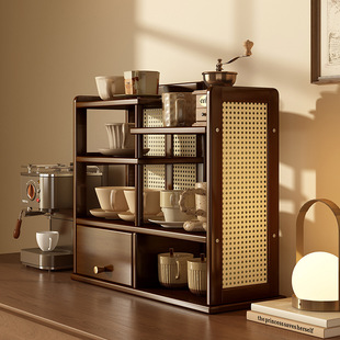 Desktop Small Tea Cup Rack Chinese Style Tea Cup Rack Living Room Tea Table Storage Rack Tea Room Tea Table Tea Rack Tea Set Storage Rack