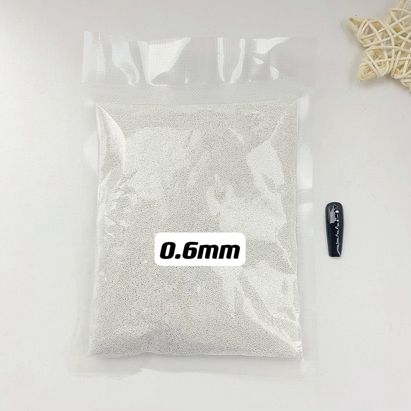 Mini steel ball nail jewelry wholesale solid steel ball whole pack 500g small steel ball gold silver metal small jewelry