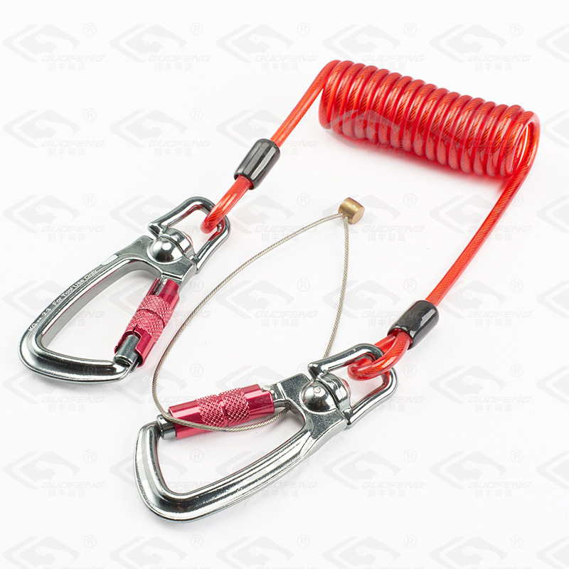 cuerda de alambre de acero herramienta antirrobo buceo anti-desprendimiento barra de protección caña de pesca resorte de alambre de acero