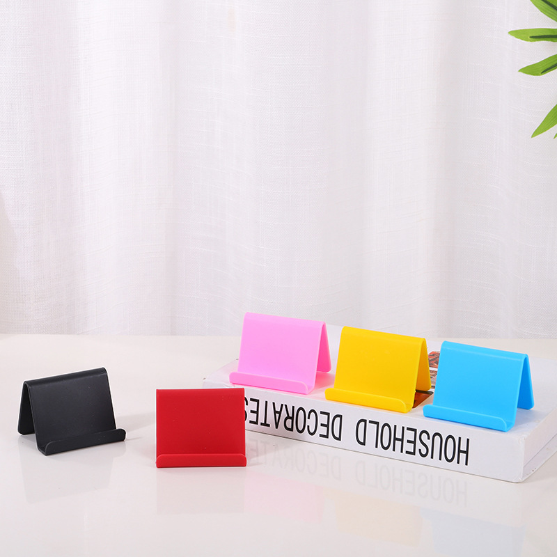 Creativo perezoso soporte de teléfono móvil de escritorio simple soporte de teléfono móvil de plástico plegable regalos al por mayor regalos se pueden imprimir LOGO