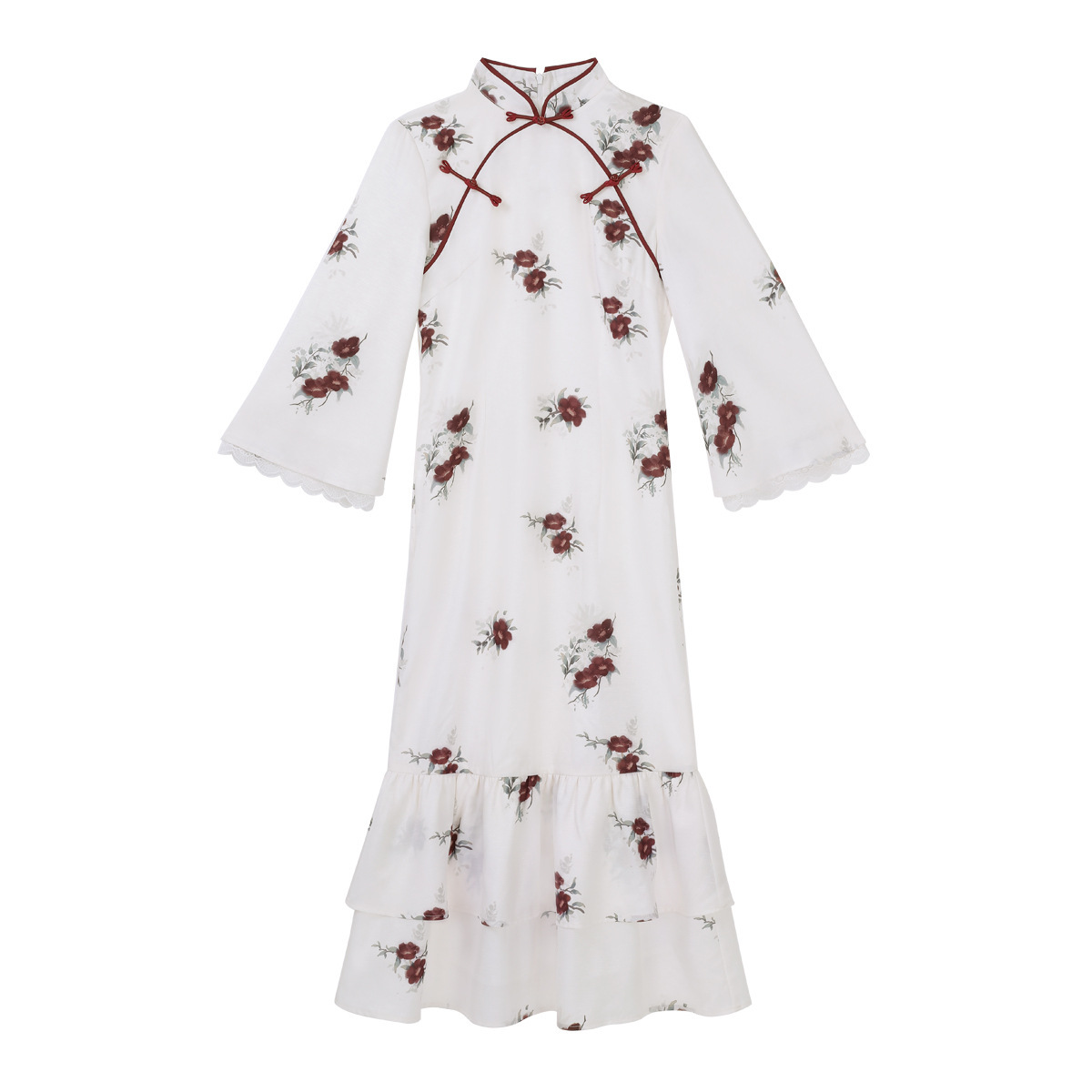 Diseño original Camellia Yuxiang nuevo estilo chino de mujer estilo nacional diario nuevo conjunto de vestido de capa X164