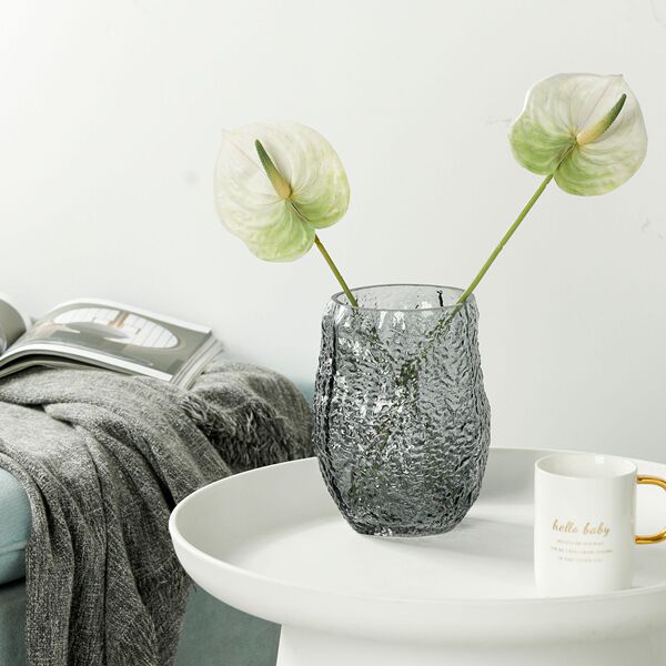 Modern Northern European style simple glass vase transparent water…