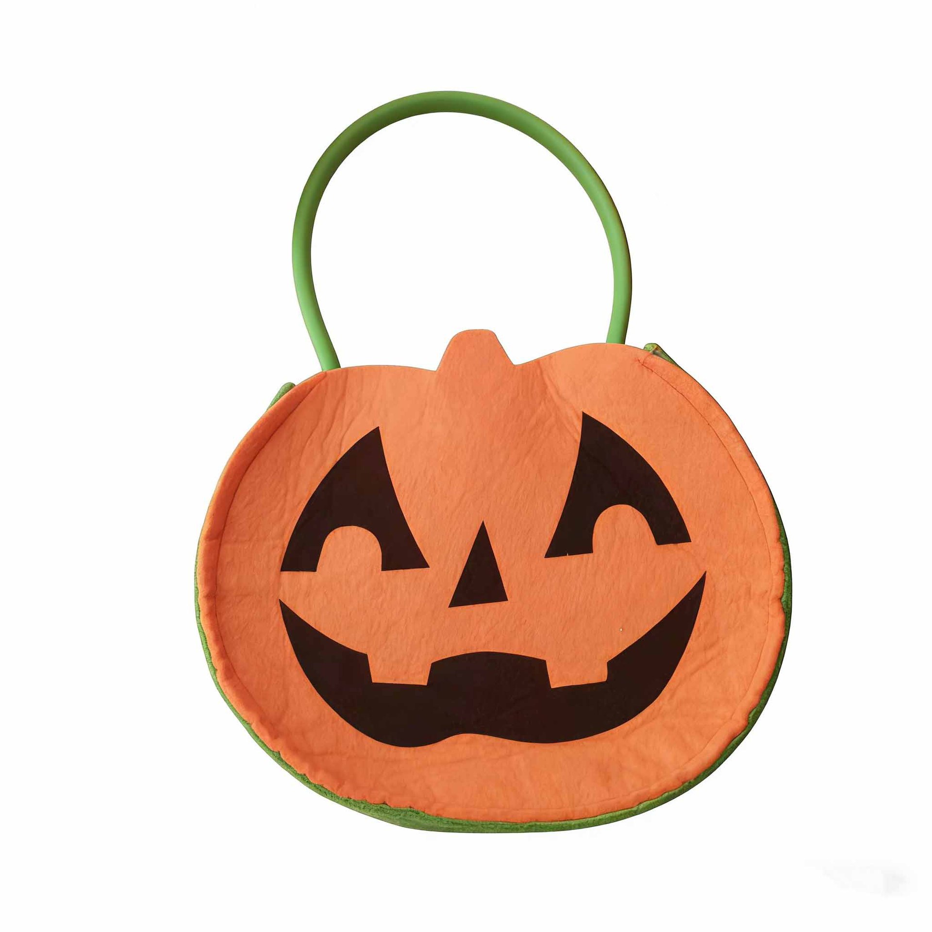 Bolsa de dulces de Halloween portátil bolsas de calabaza tridimensionales para niños regalos props de fiesta de fantasmas brujas transfronterizas props de fiesta de fantasmas