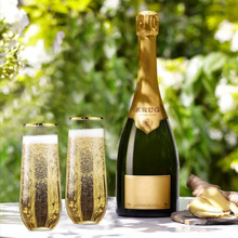 新厂家批发一次性水杯9ozPET威士忌杯香槟杯烫金杯派对聚会塑料杯