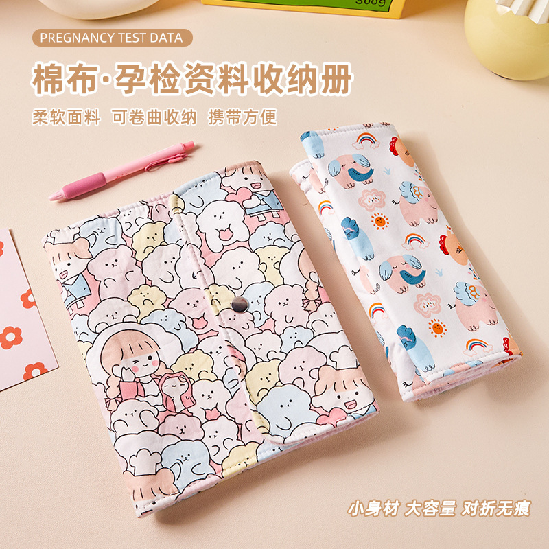 A5 libro de registro de registro de embarazo y maternidad carpeta de tela enrollables informe manual de archivo de embarazo A4 libro de datos