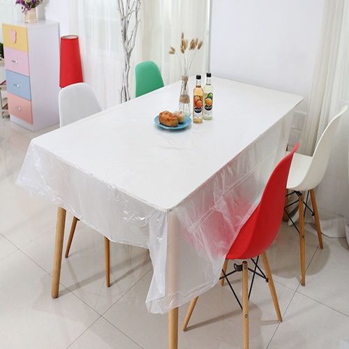 Disposable tablecloth plastic thickened hotel wedding banquet waterproof and oil-proof square table round table square solid color tablecloth
