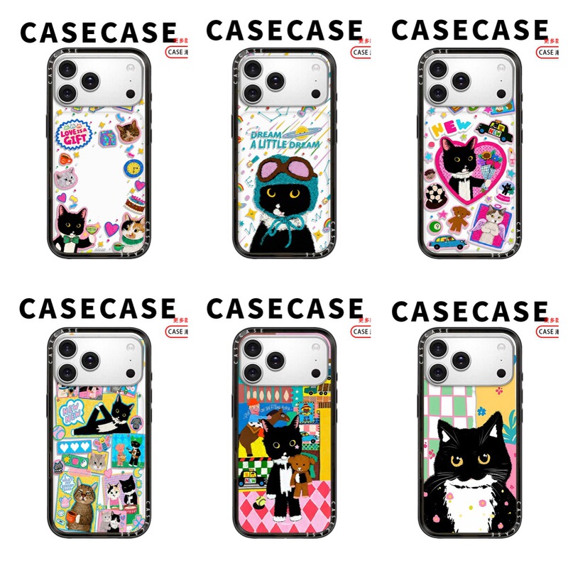 Cow, little black cat, cow-themed party new case suitable for iPhone Apple 17 Pro Max from Huaqiangbei C store Cow, little black cat, cow-themed party new case suitable for iPhone Apple 17 Pro Max from Huaqiangbei C store