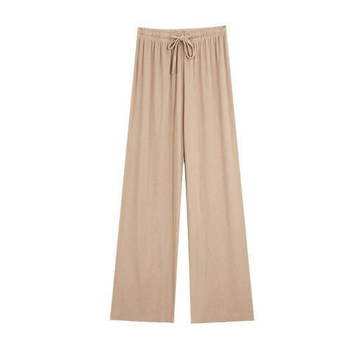 Ice Silk 9/10 Length Women's Summer Thin Model 2025 New Arrival Petite High-Waist Draping Loose Sun Protection Straight Wide Leg Pants