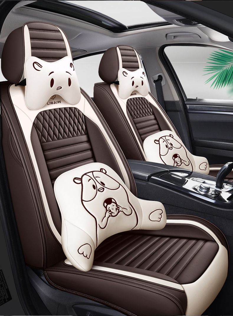 The new car cushion is fully surrounded by the four seasons universal seat cushion leather seat cover car decorative seat cover seat cover manufacturers foreign trade