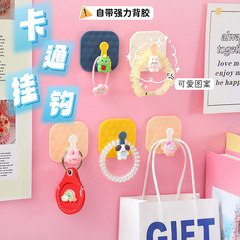 Wall hooks, multi-functional punch-free wall adhesive hooks, key hangers behind student dormitory bedroom doors, coat hooks