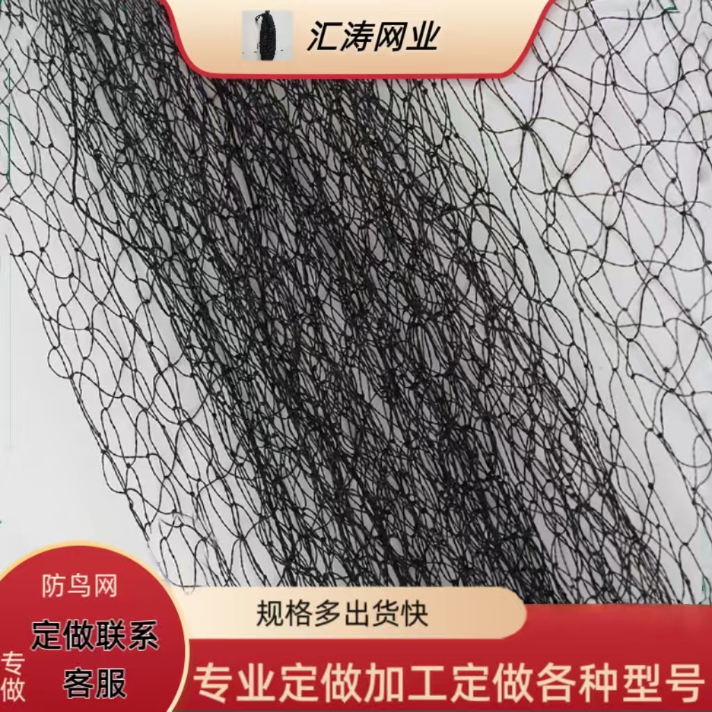 跨境货源厂家批发加粗尼龙网机场网鱼塘养殖天网果园种植防鸟网