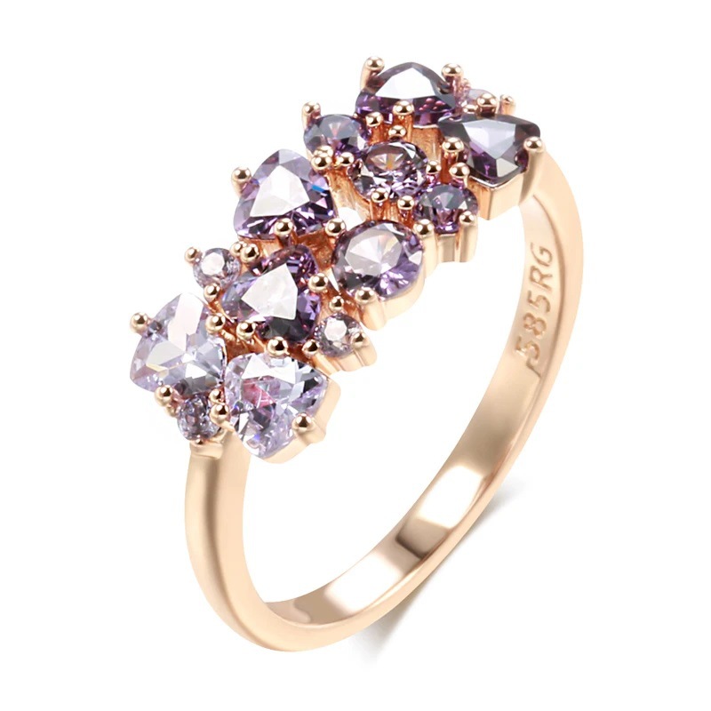 Anillo de circonita cúbica negra - Imagen 2