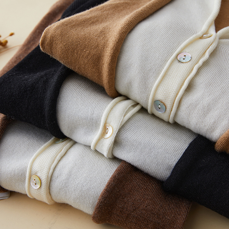 Autumn woolen cardigan