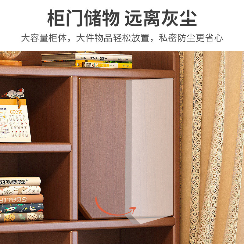 Escritorio de computadora de madera maciza de estilo antiguo Escritorio de escritorio Escritorio de dormitorio doméstico Escritorio de estudio de lectura retro Escritorio Estantería de escritorio