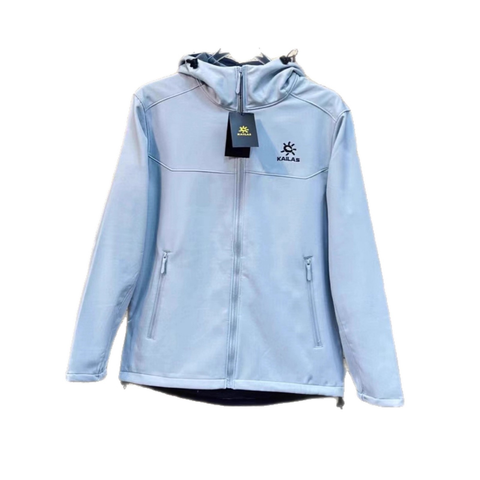 Veste softshell décontractée à capuche brodée Kaila Home 25ss de haute qualité, assortie pour couple, idéale pour le printemps._voghion.com