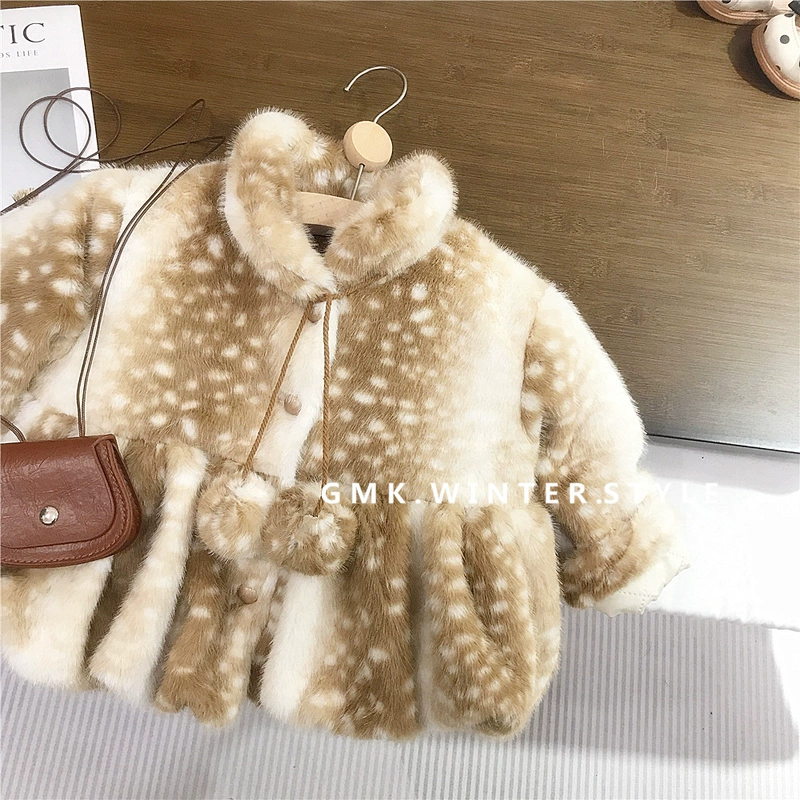 Куртка под мех для девочек на флисе утеплённые