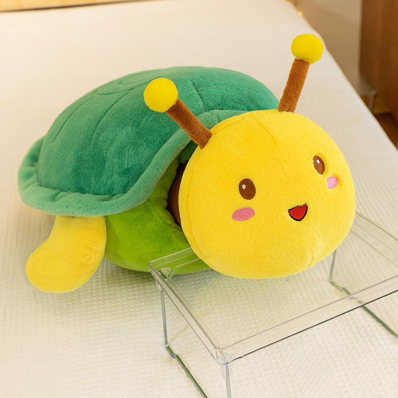 网红爆款创意搞怪可爱毛绒玩具（龟蜜）玩偶公仔抱枕乌龟壳手暖