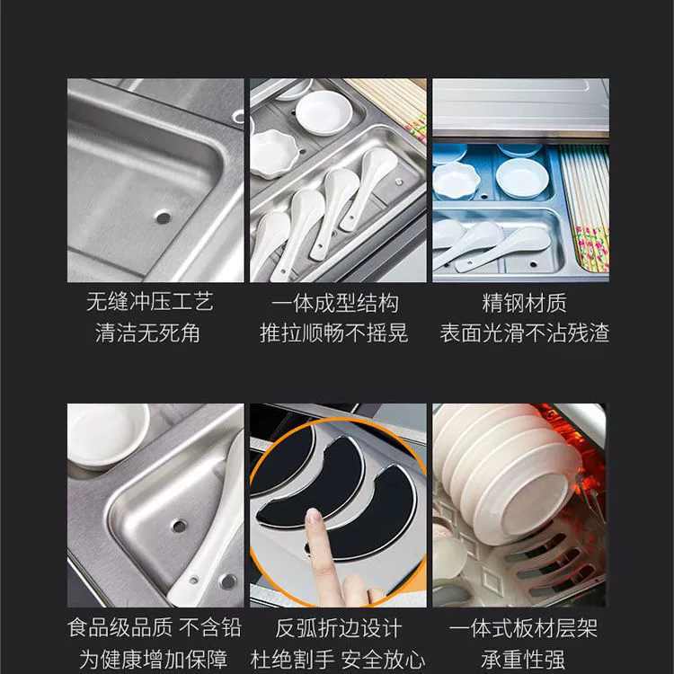 Antibacterial embedded capacious kitchenware, three-layer veil