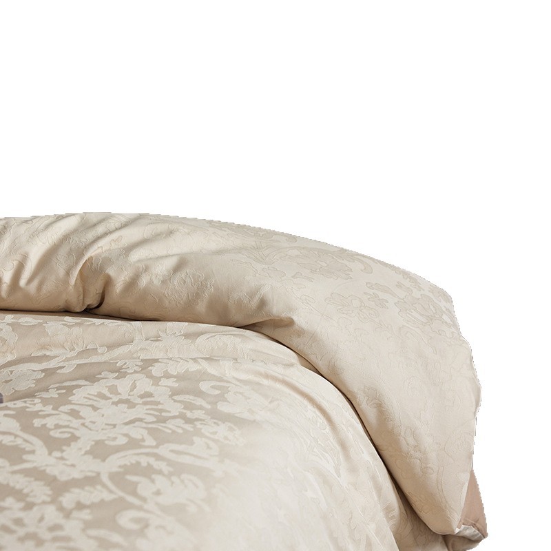 100% de algodón en relieve Jacquard cuatro piezas de cama cuatro piezas de cama de clase A sábanas de algodón de grado madre y bebé sábanas de cama