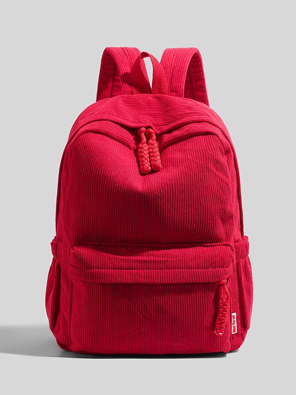 Mochila de pana para mujer, estilo 2026, para estudiantes universitarios, informal, versátil, de gran capacidad, para viajes, para hombre