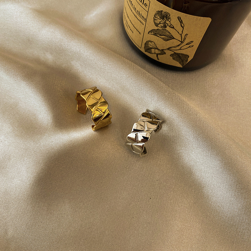 Korean version of the new creative diamond fashion square wide open copper ring wholesalepicture10