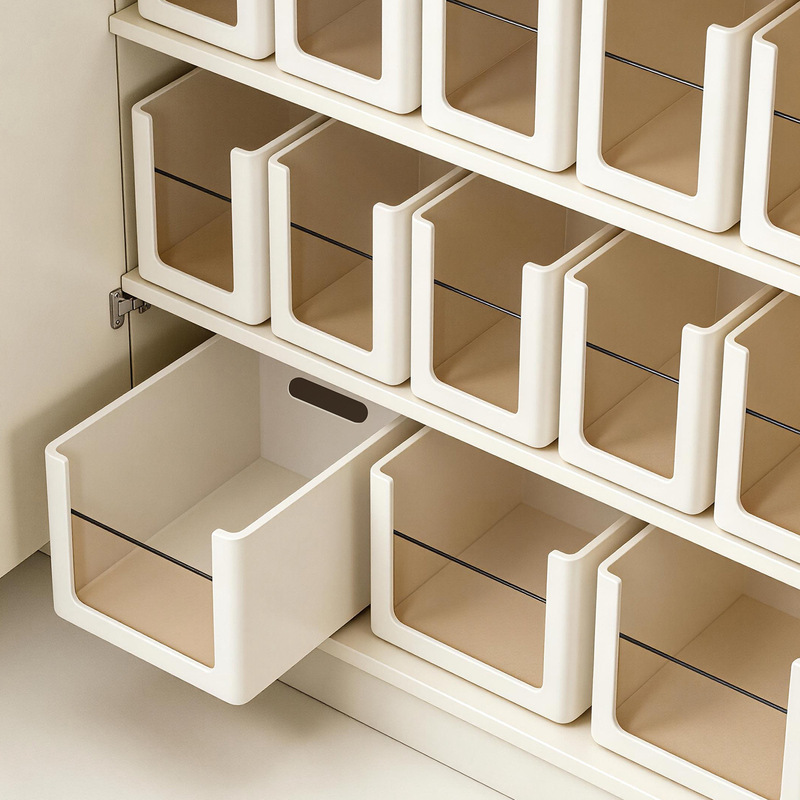 Modern Minimalist Storage Box Kitchen Drawer-Type Plastic Storage Box Snack Toy Organizer Household Desktop Storage Modern Minimalist Storage Box Kitchen Drawer-Type Plastic Storage Box Snack Toy Organizer Household Desktop Storage