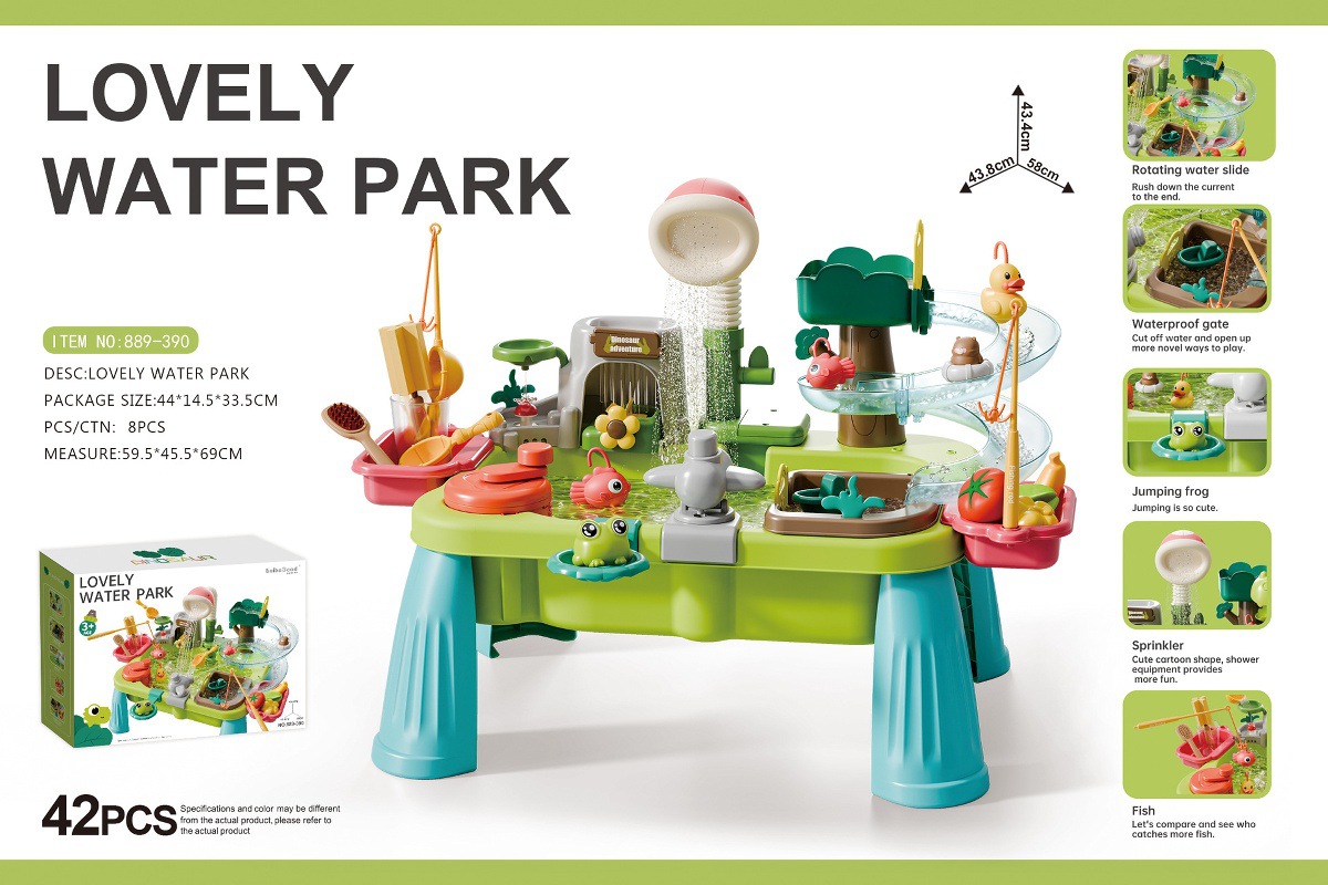 Transfronterizos niños circulación eléctrica agua lavabo diaoyutai dinosaurio spray lavabo de verduras lavabo lavabo juguetes de mesa de agua