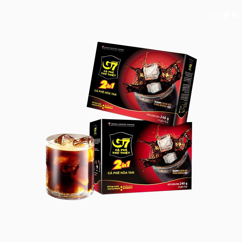 G 7 coffee Vietnam imported casual coffee breakfast stay up late 2 in 1 instant coffee 240 g/box