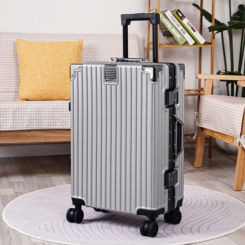 Japón y Corea del Sur de 20 pulgadas caja de cifrado de mujer cajas de tracción de gran capacidad maleta de embarque de negocios hombres y mujeres maletas de viaje maletas