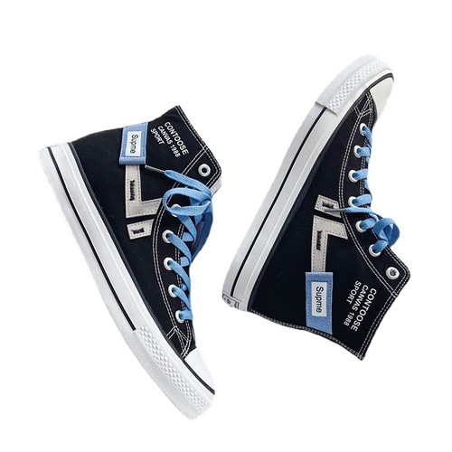 Men's Shoes Spring 2024 New Summer Cloth Shoes Korean Style Trendy Versatile Casual Shoes Student Breathable Canvas Trendy Shoes