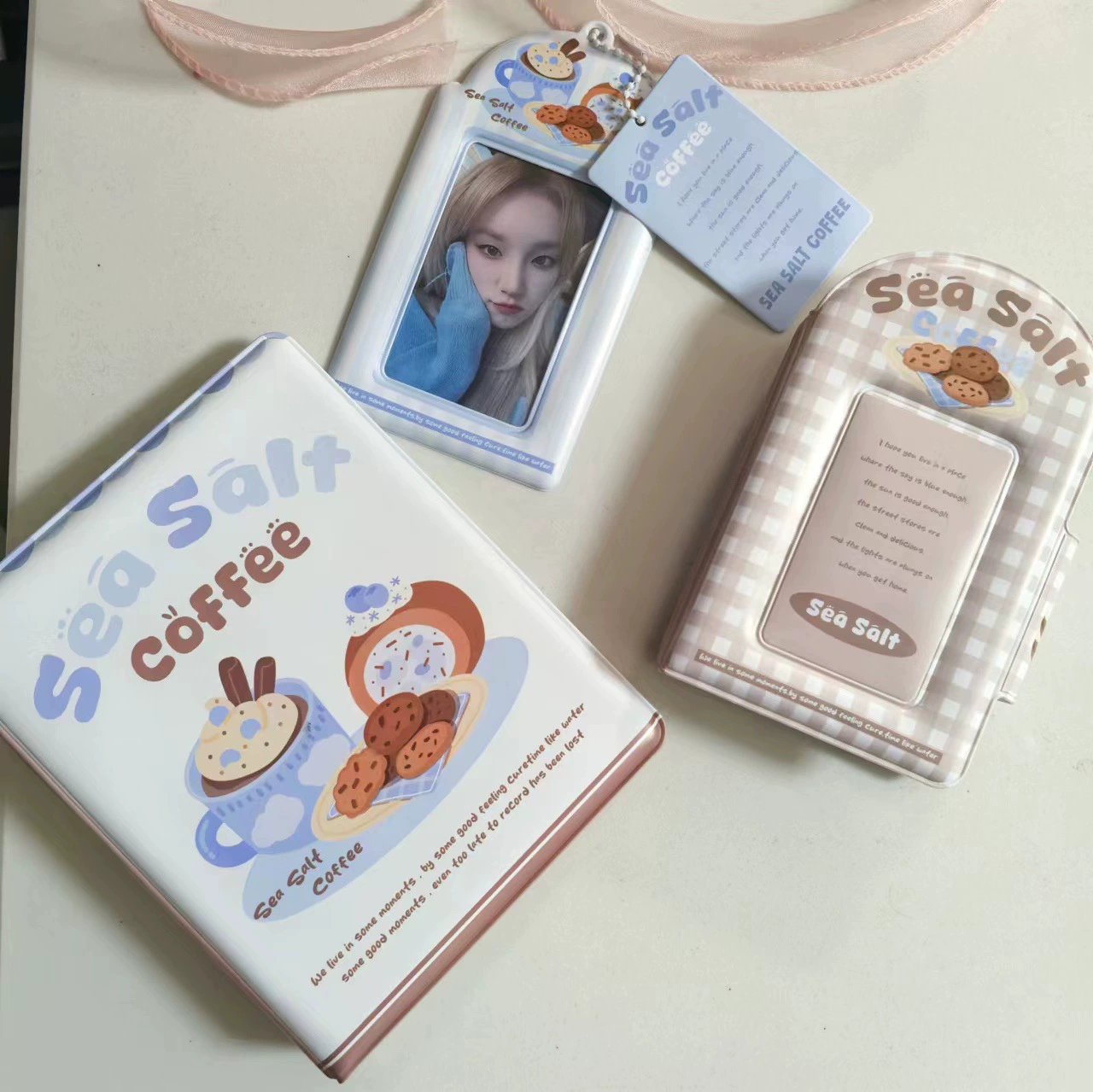 Оптовые поставки оригинальной серии кофе с морской солью и молоком, держатель для карт 3inch небольшое хранилище для карт 6inch открытка