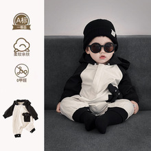 【加工定制】新起点婴儿衣服春装连体衣男宝宝外出服春秋款爬服