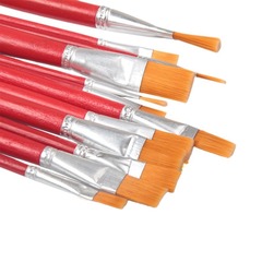 Nylon paintbrush long handle brush industrial paint brush dip brush oil painting brush long handle brush paintbrush art brush