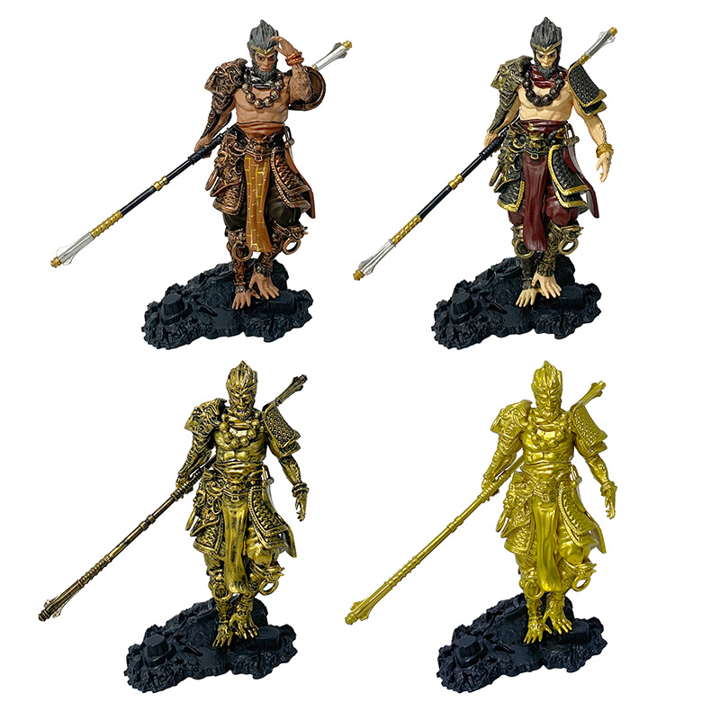 Black Myth Wukong: Destiny Man Qi Tian Da Sheng Gold Cudgel Explosions Desktop Model Hand-held Surrounding